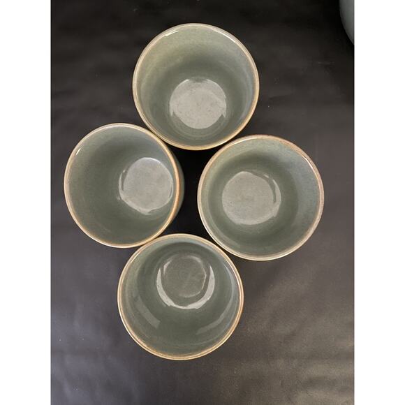 Arita Yaki Sage Black Bamboo Japanese Tea Pot & 4 Cups Original Box - Picture 6 of 15